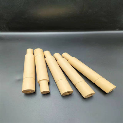 El magnesio de cerámica de la temperatura alta de los tubos de la circona amarilla se estabilizó